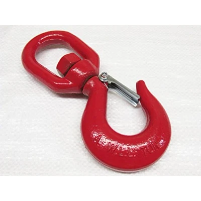 Image of 1.5 Ton Swivel Hook with Safety Catch (1500KG Lifting Red Painted Tested Certified)