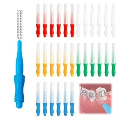 Image of 30 Interdental Brushes, Cleaning Brush, Dental Care, Teeth Cleaning, Oral Care