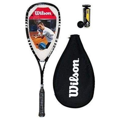 Image of Wilson Hyper Hammer 120 PH Squash Racket + 3 Dunlop Balls