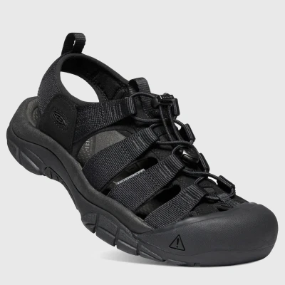 Image of KEEN Men&#039;s Newport H2 Sandal, Triple Black, 10 UK