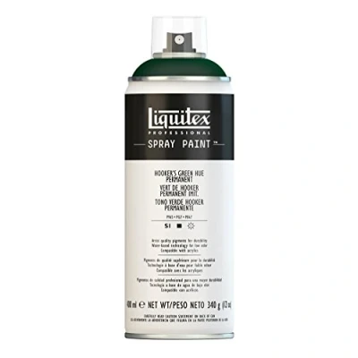 Image of Liquitex 4450224 Professional Spray Paint 400 ml, Hooker&#039;S Green Hue Permanent