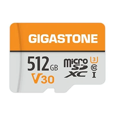 Image of Gigastone 512GB Micro SD Card, with 1x Adapter + Mini case, MicroSDXC Memory Card for Smartphone, Camera, 4K Video Recording, UHS I A1 Class 10, up to 100MB/s