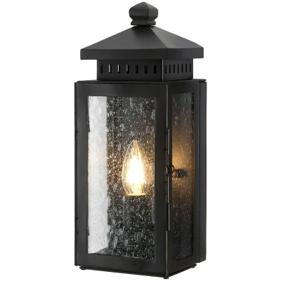 Image of Matlock 1 Light Outdoor Wall Lantern Old Bronze IP43, E14