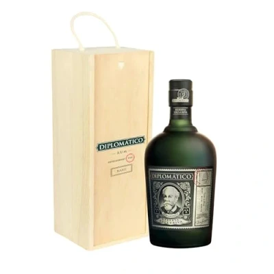 Image of BEER HUNTER Personalised Diplomatico Reserva Exclusiva Rum Gift Set in Wooden Box (70cl) Gifts For Men, Alcohol Drinks Her, Christmas, Birthday&#039;s, Father&#039;s Day, Mother&#039;s Day