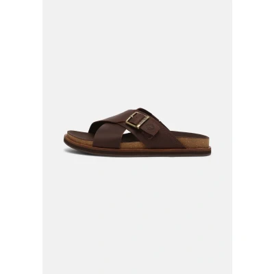 Image of Timberland Amalfi Vibes Mules, Men&#039;s, Size: 6.5, Dark brown Leather