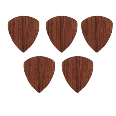 Image of Pluuttiem Wooden Guitar Picks, Picks for Electric, Acoustic or Bass Guitar,Rosewood