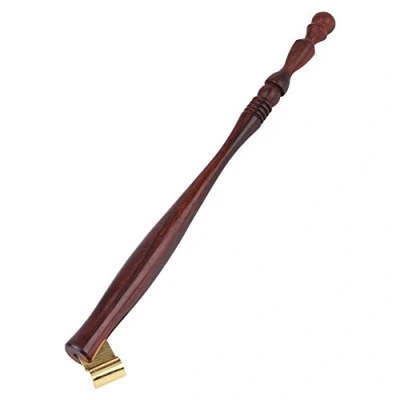 Image of Walfront Wooden English Oblique Calligraphy Dip Pen Nib Holder Antique Fountain with Removable Metal Flange Black