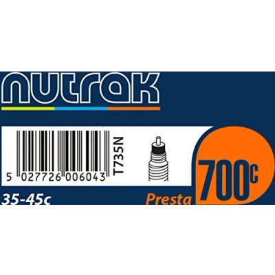 Image of Nutrak Inner Tube 700 x 35 45c Presta One Colour, 700x45