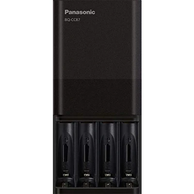 Image of Panasonic BQ CC87AKBBA eneloop pro Advanced Individual Battery Charger with Portable Charging Technology, Black
