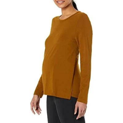 Image of Amazon Essentials Women&#039;s Nursing T Shirt, Dark Chestnut Brown, S