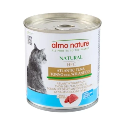Image of almo nature HFC Natural Atlantic Tuna Tins, 280 g, Pack of 12