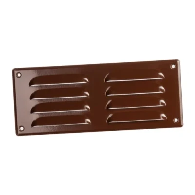 Image of 260x105mm / 10x4&quot; inch Brown Metal Air Vent Grille Cover with Insect Mesh Ventilation