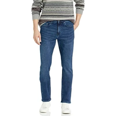 Image of Amazon Essentials Men&#039;s Comfort Stretch Straight Slim Fit Jean (Previously Goodthreads), Medium Indigo, 33W / 34L