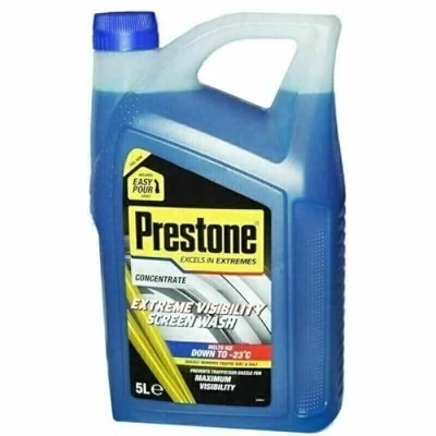 Image of &quot;Prestone Extreme Visibility 5L Concentrate Car Screen Wash All Season Clean: Superior Formula for Your Vehicle&quot;