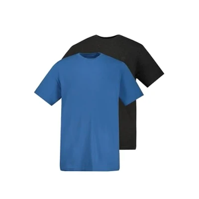 Image of JP 1880 Men&#039;s T Shirts, 2er Pack Shirts Light Azure Blue 3XL