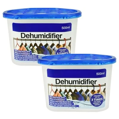 Image of Albert Austin 500ml Dehumidifier Absorber Box Interior Disposable Dehumidifiers For Moisture Trap Condensation Remover Dehumidifying Damp Crystals Home Office (2)