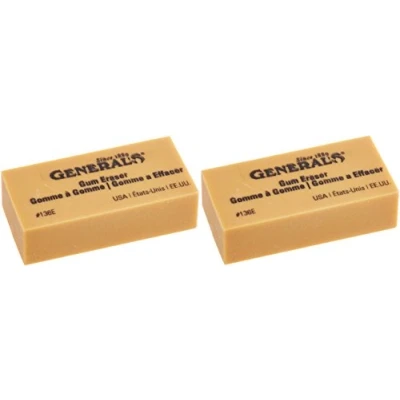 Image of General Pencil 136EBP Artist Gum Eraser (2 Pack)