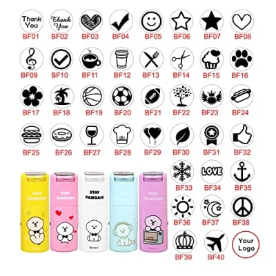Image of iStampStore Personalized Self Inking Loyalty Card Stamp Choose from 9 Device Color and 15 Ink