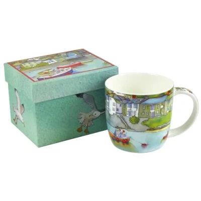 Image of Emma Ball Harbour Bone China Mug with Gift Box