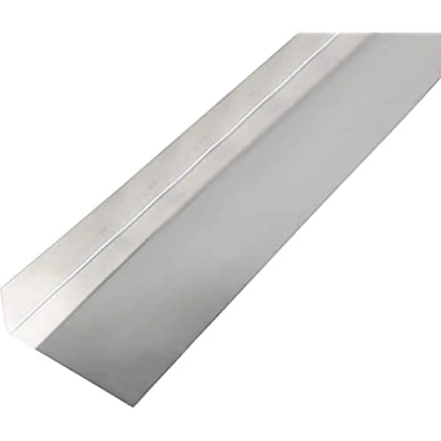 Image of Alberts 462932 Smooth Sheet Edged, L Shape Aluminium Natural 1000 x 135 30 mm