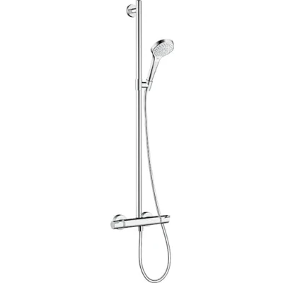 Image of hansgrohe Croma Select S SemiPipe Multi with thermostatic shower mixer