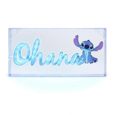 Image of Stitch Ohana Light Officially Licensed Lilo and Lamp, Disney Collectible Gift, LED Bedside Table Bedroom Night Decor Paladone