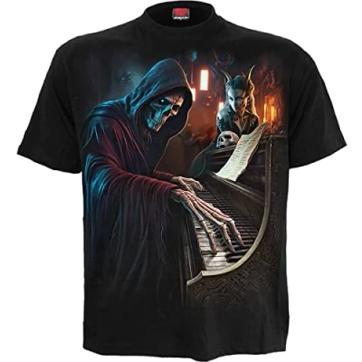 Image of Spiral Midnight Blues T Shirt Black M