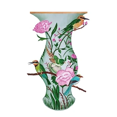 Image of CraftyThings 4 x Paper Napkins Bird Vase Ideal for Decoupage/Napkin Art