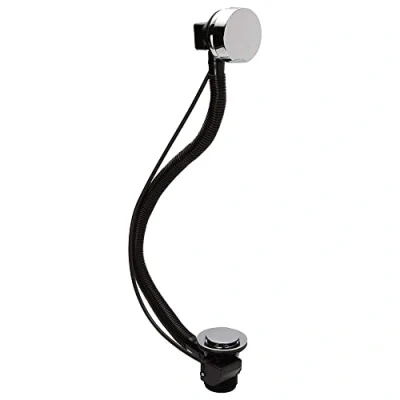 Image of VeeBath Round Pop Up Bath Waste with Overflow, Chrome