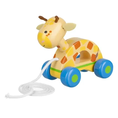 Image of Orange Tree Toys Giraffe Pull Along Wooden Toy (FSC®)