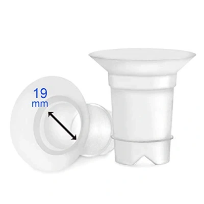 Image of Maymom Flange Inserts 19 mm for Medela, Spectra 24 Shields/Flanges, Momcozy/Willow Wearable Cup. Compatible with Medela Freestyle, Harmony to Reduce 24mm Nipple Tunnel Down mm; 2pc/Each