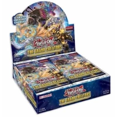 Image of Yu Gi Oh! Trading Cards The Grand Creators Booster Box 1st Edition 24 Packs of 7 Each