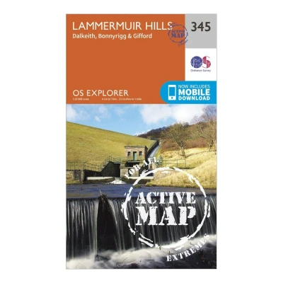 Image of Explorer Active 345 Lammermuir Hills Map With Digital Version