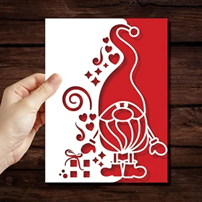 Image of Christmas Snata Border Metal Die Cuts,Merry Party Cutting Dies Cut Stencils DIY Scrapbooking Photo Album Decorative Embossing Paper Card Making