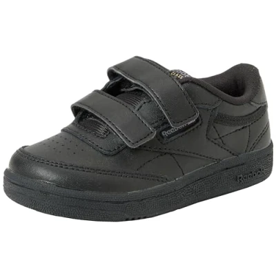 Image of Reebok Unisex Baby Club C 2V 2.0 Sneaker, CBLACK/CBLACK/PUGRY5, 7.5 UK Child