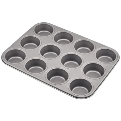 Image of Judge JDAY80 Non Stick Cupcake &amp; Muffin Tin with 12 Cups, 36cm x 27cm 3cm, Dishwasher Safe 5 Year Guarantee