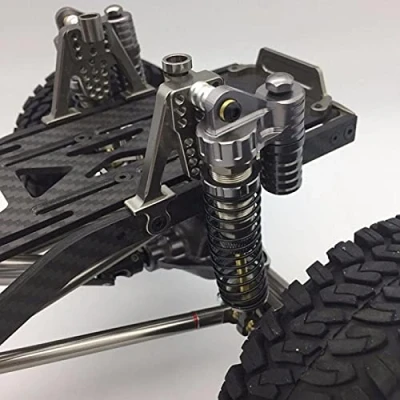 Image of Limouyin 4Pcs RC Shock Absorbers, CNC Machining Aluminum Absorber, for Car Crawler, Double Spring Design