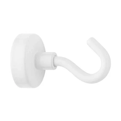Image of Westcott E 10827 00 Magnetic Hooks Neodymium 25 mm Holds up to 15 kg White