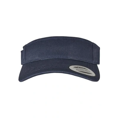 Image of Flexfit Yupoong Damen und Herren Curved Visor Cap Unisex Sonnenblende mit Klettverschluss Farbe navy one size