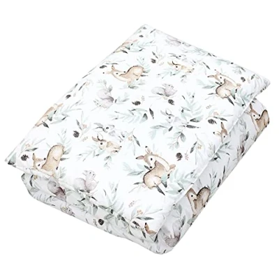 Image of TupTam Kids Patterned Duvet Set All Season Pillow Flat 2pcs., Forest/Beige, 135x100 cm