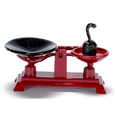Image of Dolls House Miniature 1:12 Scale Shop Accessory Country Store Weighing Scales