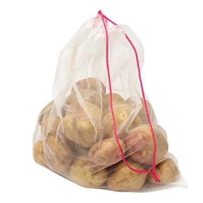 Image of Dexam Set of 5 Reusable Drawstring Mesh Produce Bags