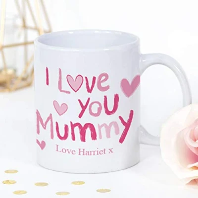 Image of Thoughtful Gifts Mummy Cup Personalised Mug for Gift Mothers Day Birthday Christmas