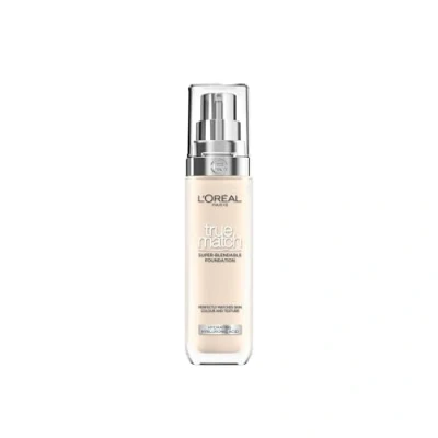 Image of L&#039;Oreal Paris True Match Liquid Foundation, Skincare Infused with Hyaluronic Acid, SPF 16, Available in 40 Shades, 0.5C Porcelain Rose, 30 ml