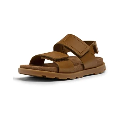 Image of Camper Brutus KIDS Unisex Sandals for kids, Size: 11.5K, Mittelbraun Leather