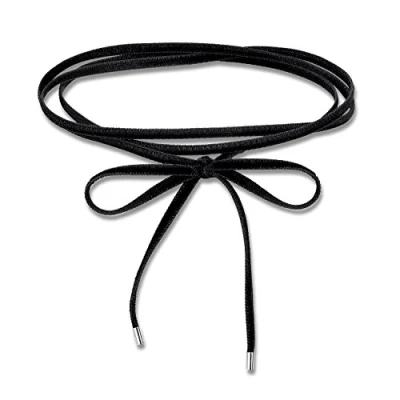 Image of Thomas Sabo Women Choker Necklace Velvet Black 925 Sterling Silver KE1729 331 11