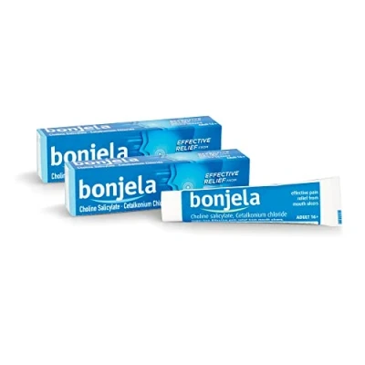 Image of Bonjela Adult Gel, 15g X 2, 30g Total, Oral Mouth Ulcer, Gum Pain Relief, Antiseptic, Cold Sore, Dental Protects Mouth, Effective Sores, Medication