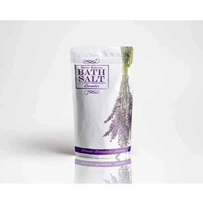 Image of Mystic Moments Lavender Bath Salts 250g Natural Soak for Muscle, Perfect Skin, Face &amp; Body 100% Vegan GMO Free