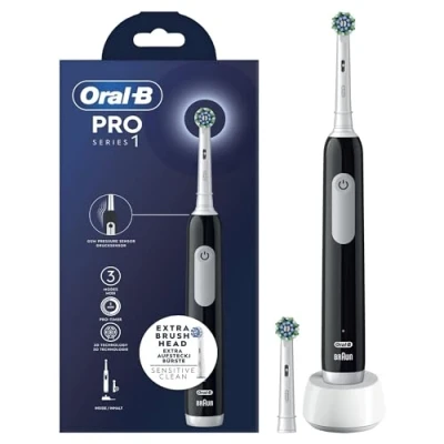 Image of Oral B Pro Series 1 Adult Oscillating toothbrush Black, White