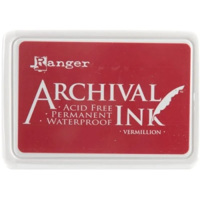 Image of Ranger AIP 30461 Vermillion Archival ink Pad, Pink